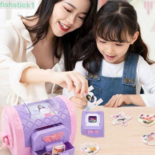 Fishstick1 เครื่องทําสติกเกอร์ 3D|Guka กระเป๋าถือ แบบพลาสติก DIY สําหรับเด็ก