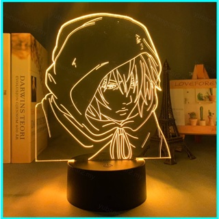 โคมไฟกลางคืน LED รูปการ์ตูนอนิเมะ Vinland Saga 3d ชาร์จ USB สําหรับตกแต่งบ้าน วันเกิด