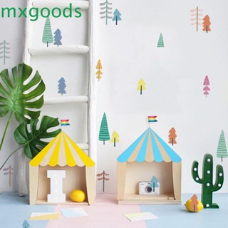 Mxgoods สติกเกอร์ติดผนัง 24 ชิ้น DIY น่ารัก สีรุ้ง เนอสเซอรี่ ตกแต่งห้องเด็ก