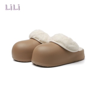 LiLi  องเท้าแตะหญิง รองเท้าแตะ ลำลองสำหรับผู้หญิง พื้นรองเท้าหนามาก 36Z230907