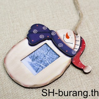 【Buran】กรอบรูปไม้แขวน รูปซานตาคลอส สโนว์แมน คริสต์มาส 1 2 3 5 DIY