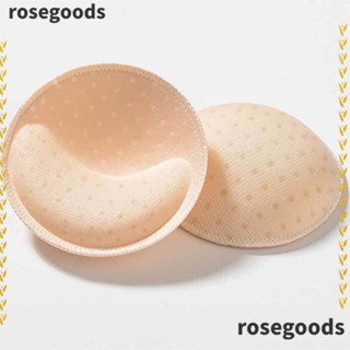 Rosegoods1 แผ่นโฟมฟองน้ํา ถอดได้ สําหรับรองหน้าอกบิกินี่ 2 คู่