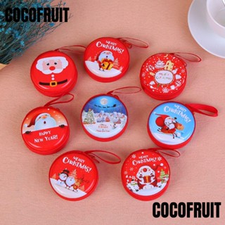 Cocofruit ที่ใส่เหรียญ ทรงกลม ลายการ์ตูนคริสต์มาส น่ารัก สําหรับเด็ก