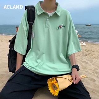 Acland เสื้อยืดผู้ชาย ผู้ชายเสื้อเชิ้ต เสื้อยืด ผ้านุ่ม ใส่สบาย ไม่หด ไม่ต้องรีด 36Z230907