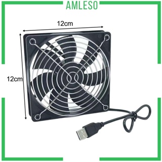[Amleso] พัดลมระบายความร้อน USB 5V แบบพกพา สําหรับคอมพิวเตอร์