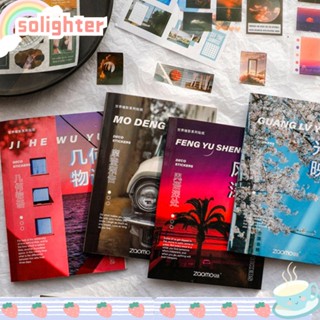 Solighter ชุดสติกเกอร์ เครื่องเขียน สไตล์เรโทร DIY 20 แผ่น