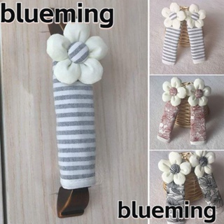 Blueming2 ผ้าคลุมมือจับประตูตู้เย็น กันลื่น กันไฟฟ้าสถิตย์ กันฝุ่น ลายดอกไม้ ล้างทําความสะอาดได้