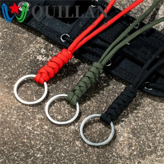 Quillan เชือกพาราคอร์ด 20/46 ซม. เครื่องมือเอาตัวรอด ฉุกเฉิน พวงกุญแจ สายคล้อง หัวเข็มขัด ทนทาน เชือกแขวน ป้องกันการสูญหาย เชือกถัก พวงกุญแจ