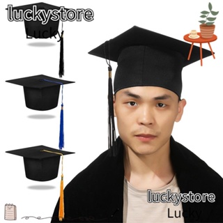 Lucky หมวกรับปริญญา หมวกวิชาการ มหาวิทยาลัย โรงเรียนมัธยมปลาย พิธีมหาวิทยาลัย