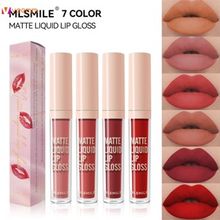 ใหม่ยาวนานไม่ซีดจางลิปสติก Non-stick Cup Matte Non-makeup Liquid ลิปสติก Lip Glaze แต่งหน้า Velvet Matte Lip Glaze veemm