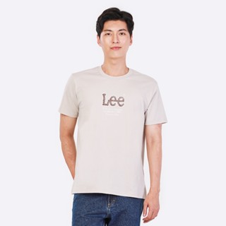 LEE เสื้อยืดแขนสั้นผู้ชาย ทรง REGULAR รุ่น LE S423MTSSS22 สีเบจ