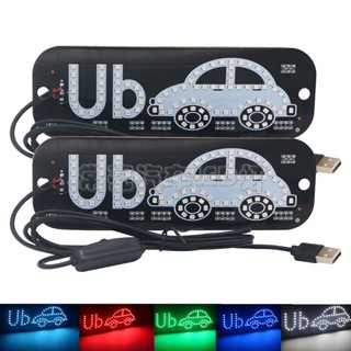 ไฟหลังคารถยนต์ UB Plus TAXI UB TAXI พร้อมปลั๊ก USB พร้อมสวิตช์ไฟ led ภายในรถยนต์