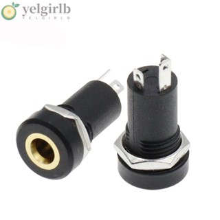 Yelgirlb ซ็อกเก็ตแจ็คเสียงสเตอริโอ 3/4 Pin 3.5 มม. PJ392A 3/4 เสาสเตอริโอ 3.5 มม. ซ็อกเก็ตตัวเมีย 3.5 มม. 3.5 มม. ชุบทอง