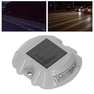 Tool House.ay 12LED พลังงานแสงอาทิตย์ Driveway Deck Light IP68 กันน้ำพลังงานแสงอาทิตย์ Dock โคมไฟสำหรับ Sidewalk Garden 600 mAH