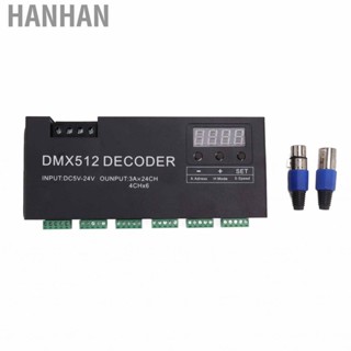 Hanhan DMX Decoder  RGB Light Controller Digital Display 24 Channel for Stage