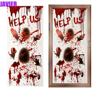 Javier สติกเกอร์โปสเตอร์ ลาย Dont Enter Help DIY สําหรับติดตกแต่งหน้าต่างบ้านผีสิง