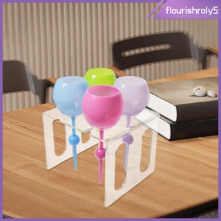 [Flourishroly5] ถาดวางแก้วอะคริลิค สําหรับห้องรับประทานอาหาร เคาน์เตอร์