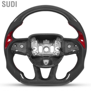 Sudi Carbon Fiber Steering Wheel Perforated Leather Replacement Customizable for  Grand Cherokee SRT 2014-2021