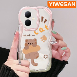 เคสโทรศัพท์มือถือ ซิลิกาเจลนิ่ม แบบใส กันกระแทก ลายแมวน่ารัก สําหรับ VIVO Y76 Y76s Y74s 5G Y36 Y77 Y77E 5G Y78 Y78+ 5G IQOO Z6 Lite 5G