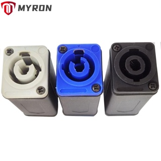 Myron อะแดปเตอร์เชื่อมต่อพาวเวอร์คอน AC LED 3 Pin คุณภาพสูง ทนทาน