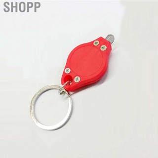 Shopp Keychain Flashlight Ultra Mini Key Ring Light Rhombus Shape for UV Curing Purple