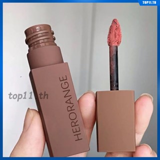 HERORANGE® Little Emotion Lip Balm Velvet Matte Waterproof Lip Gloss กำมะหยี่ เครื่องสำอาง เมคอัพ ติดทนนาน ความสนใจทันที เนื้อแมท เกลี่ยง่าย ลิปกลอสสดใส (top11.th)