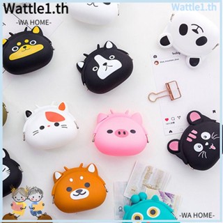 Wttle กระเป๋าใส่เหรียญ ซิลิโคน ลายการ์ตูนแพนด้า สุนัข แพนด้า สําหรับหูฟัง บลูทูธ