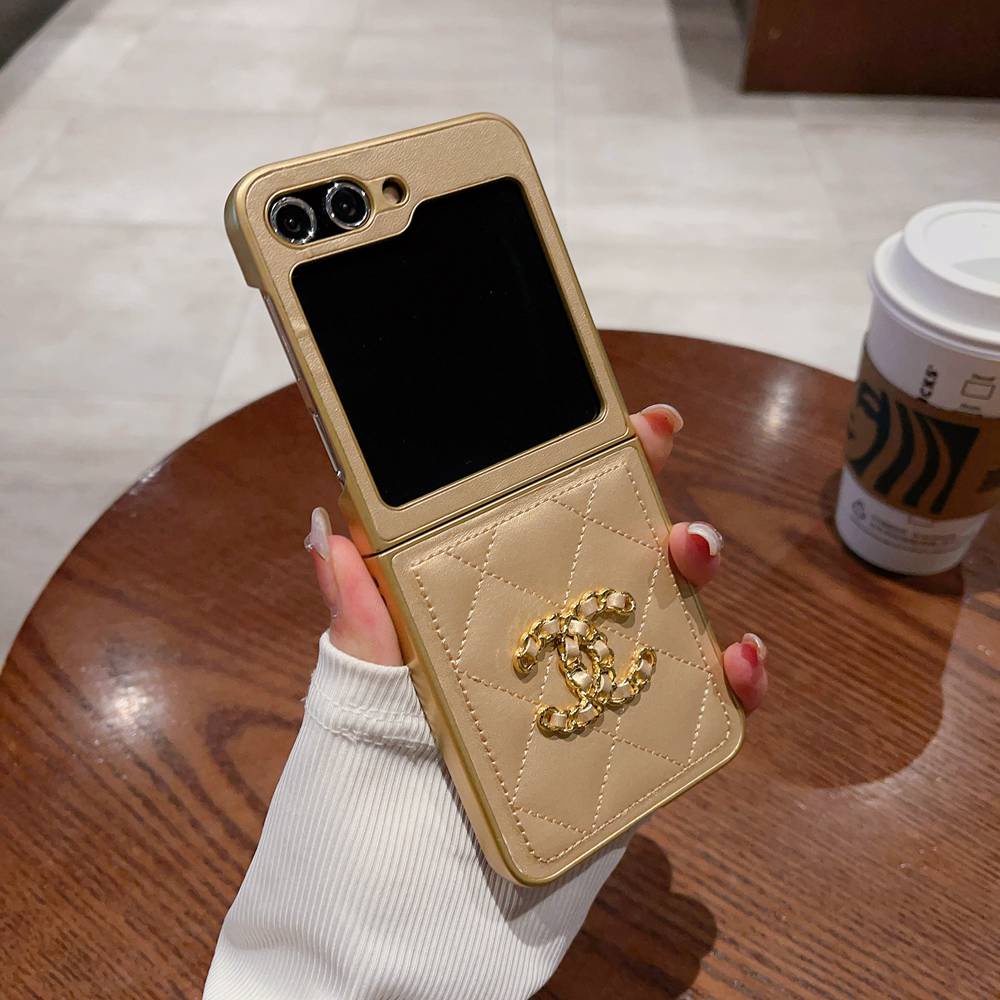 เคสโทรศัพท์มือถือ ลายโลโก้ แฮนด์เมด สําหรับ Samsung Galaxy Z Flip 3 4 5