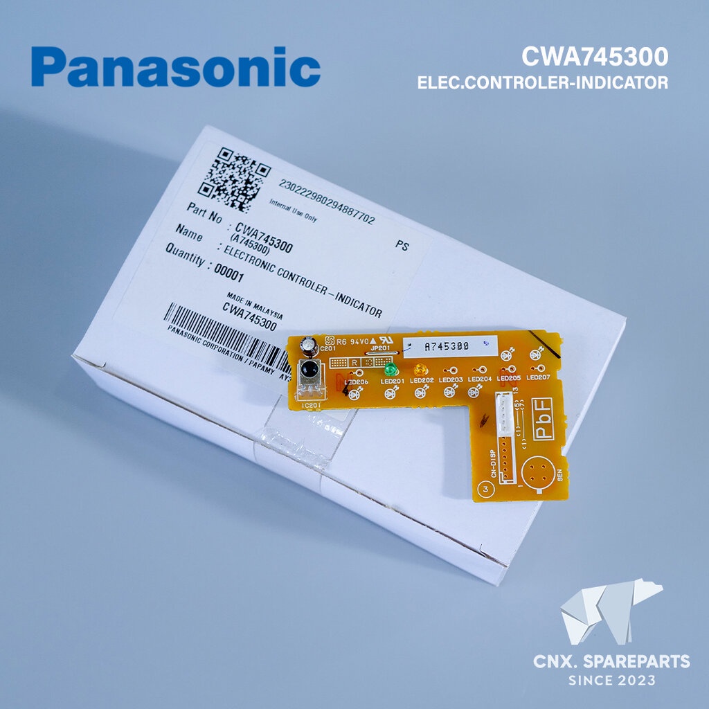 CWA745300 แผงรับสัญญาณรีโมทแอร์ Panasonic ตัวรับสัญญาณรีโมท แอร์พานาโซนิค รุ่น CS-PC9MKT, CS-PC12MKT