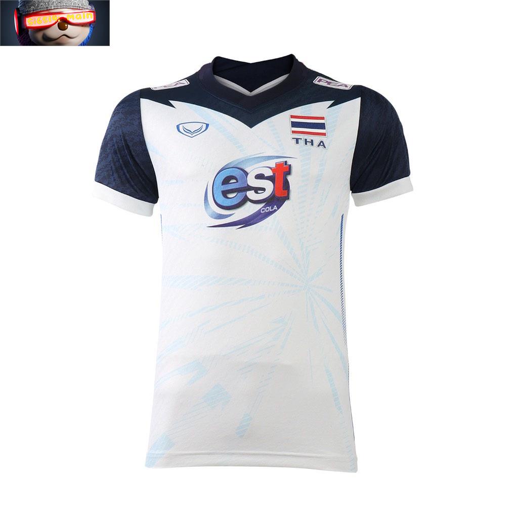 เสื้อกีฬาแขนสั้น ลายทีมชาติวอลเลย์บอลไทย 5 สี