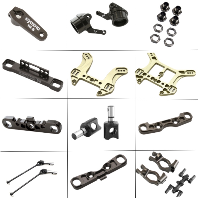 โลหะ C-Hub Carrier CVD อะแดปเตอร์ Differential ถ้วยพวงมาลัย Servo Horn Shock Stay สําหรับ Kyosho MP9 MP10 1/8 RC รถอะไหล่อัพเกรด