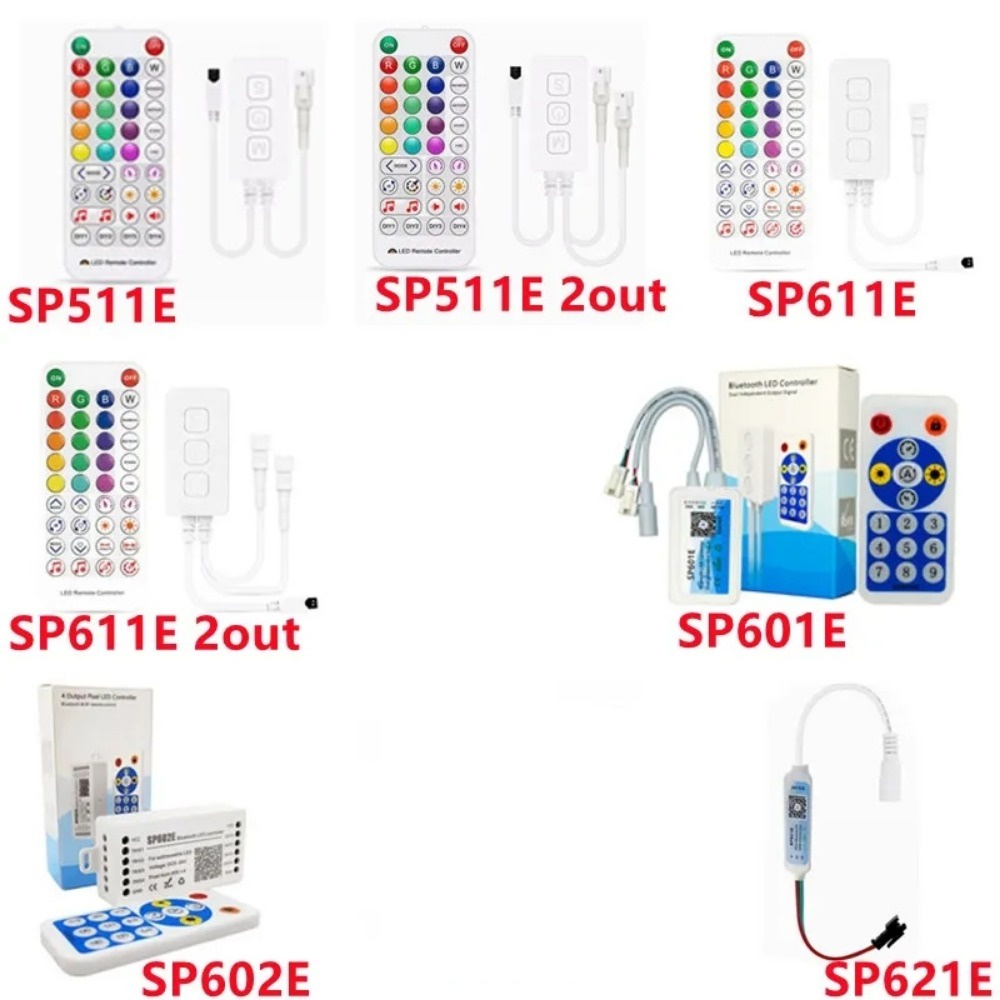 Dc5v-24v Magic สี LED Strip Controller SP548E SP611E SP621E สําหรับ WS2812b WS2811 RGB LED Strip สมา