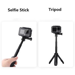 ขาตั้งกล้องเซลฟี่แบบยืดได้ สำหรับ GoPro Hero 11 10 9, DJI Osmo Action 3, Insta 360 X3