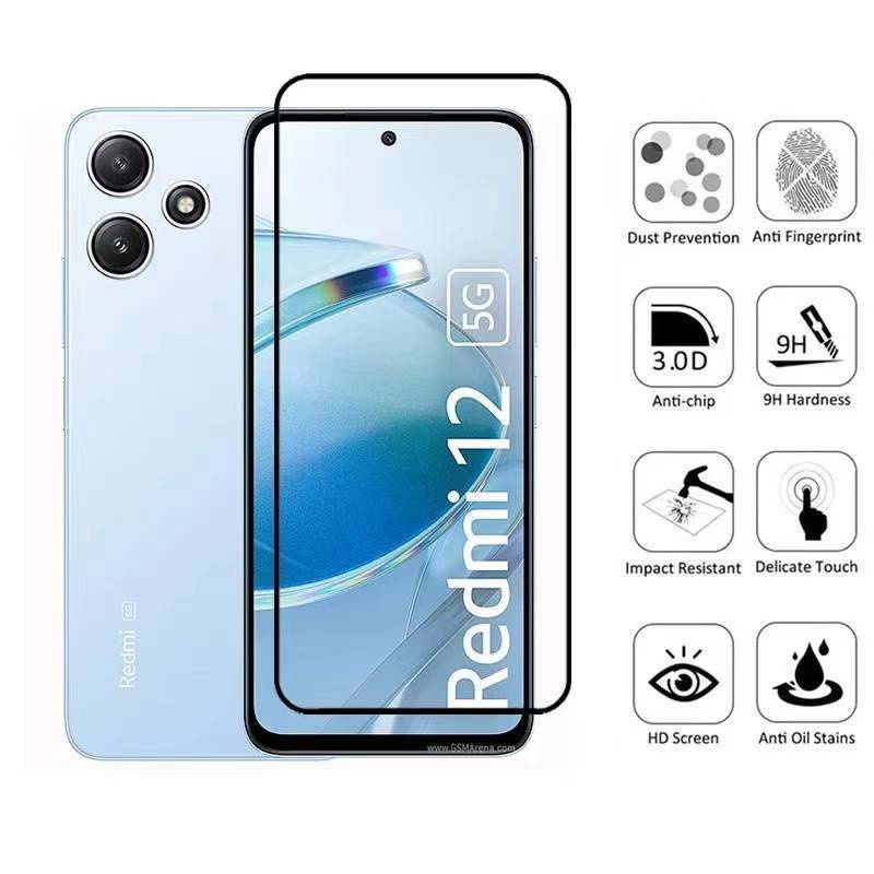 ส่งจากไทย ฟิล์มกระจก Redmi 12 4G 5G ฟิล์มเต็มจอ ฟิล์มกันกระแทก ตรงรุ่น ฟิล์มกระจกกันรอย  ฟิล์มหน้าจอ