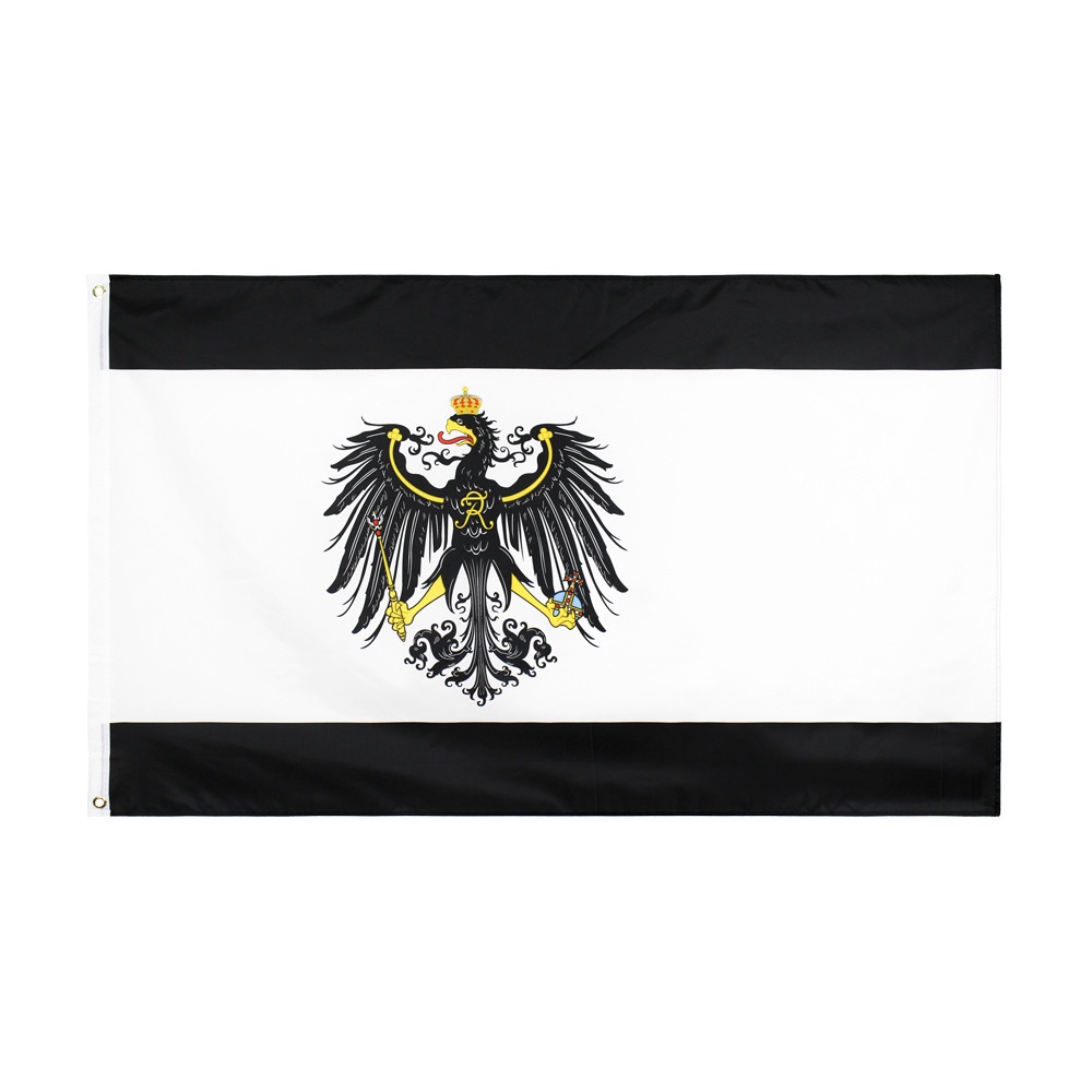 90 * 150 ซม. ธง Prussia 3 * 5Ft ผู้ผลิตธงโพลีเอสเตอร์ Prussia Flag