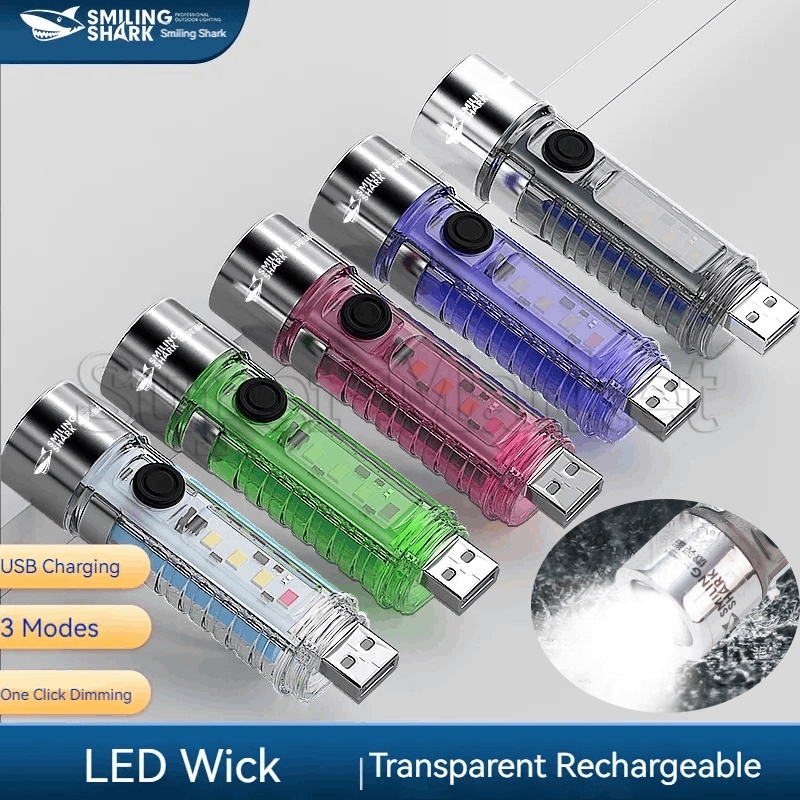 [ Featured ] ไฟฉาย ขนาดเล็ก อเนกประสงค์ / ไฟฉายมือถือ แบบชาร์จ USB / ไฟฉาย LED / ไฟฉายกีฬากลางแจ้ง แบบพกพา / ไฟฉายแรงสูง /