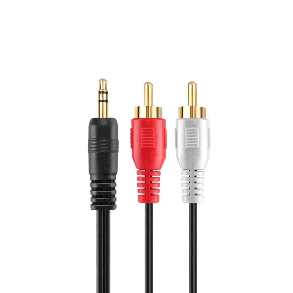 aux av สายav1ออก2สายrca aux สาย Stereo (3.5) to AV ขาวแดง (M/MM) สายav สายต่อเข้าลำโพง สายต่อcd ราคา ถูกที่สุด ดีลบีเคเค แกลเลอรีภาพที่ 2