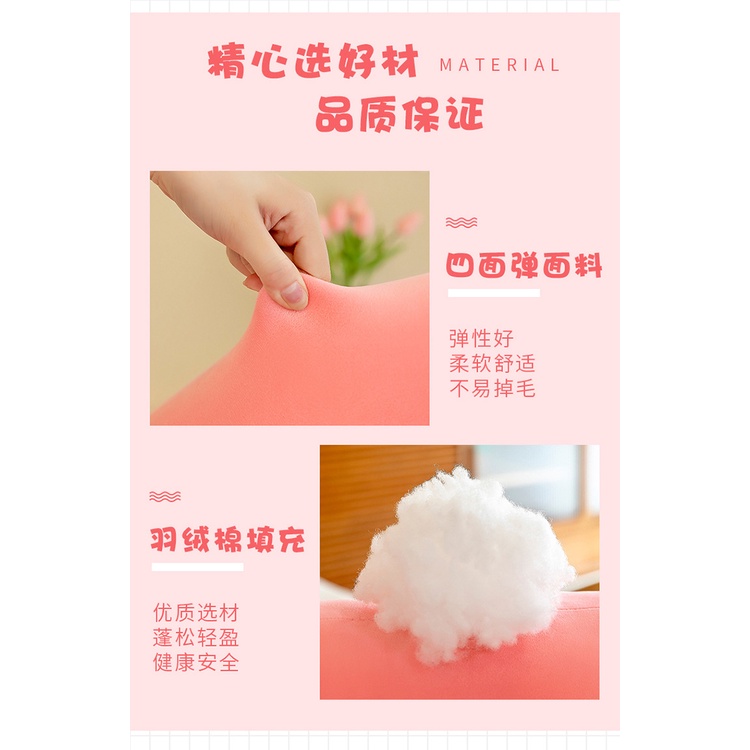 61554 ใหม่ หมอนตุ๊กตากระต่าย ผ้าฝ้าย แบบนิ่ม ลายดอกไม้ ของขวัญวันเกิด สําหรับเด็กผู้หญิง - รูปที่ 6