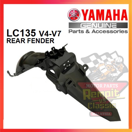 REMPIT LC135 V4 V5 V6 V7 MUDGUARD BELAKANG YAMAHA 100% REAR FENDER Ekor Mudguard Magat 55D-F1611-00