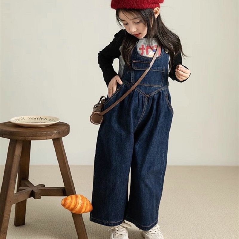 [Do Re Mi] กางเกงขายาวสีทึบแฟชั่นของเด็กผู้หญิง