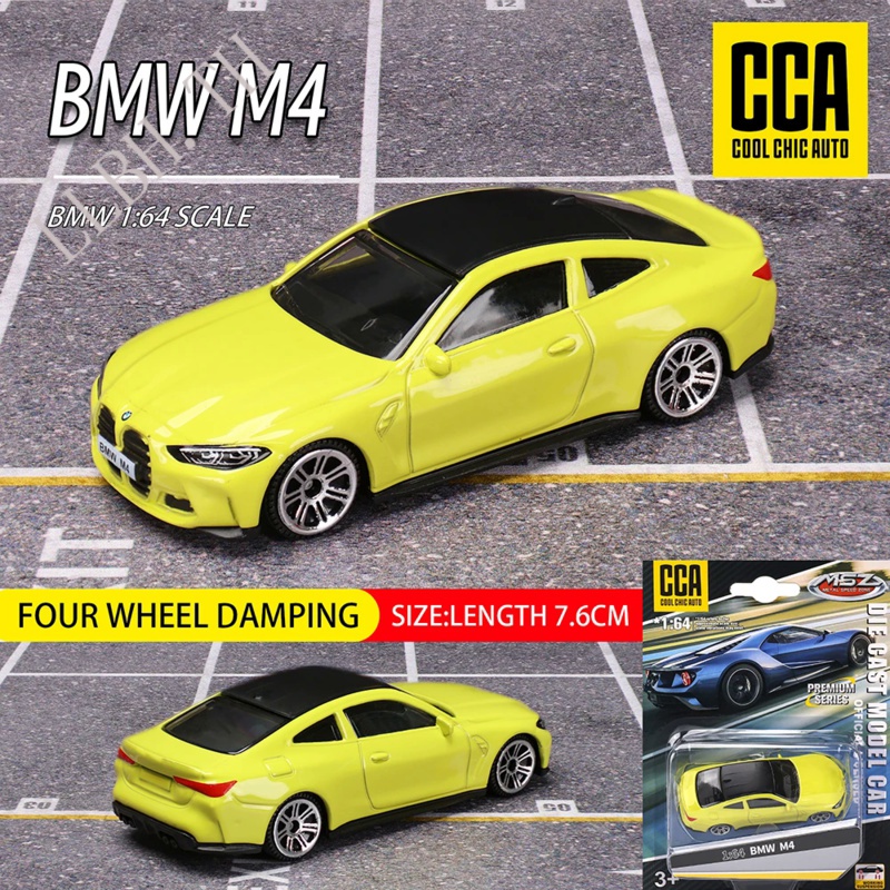 CCA msz 1:64 BMW M4/M4 GT3/Z4 M40i/m850i รถคลาสสิกแบบคงที่รถรุ่นโลหะผสมหล่อ