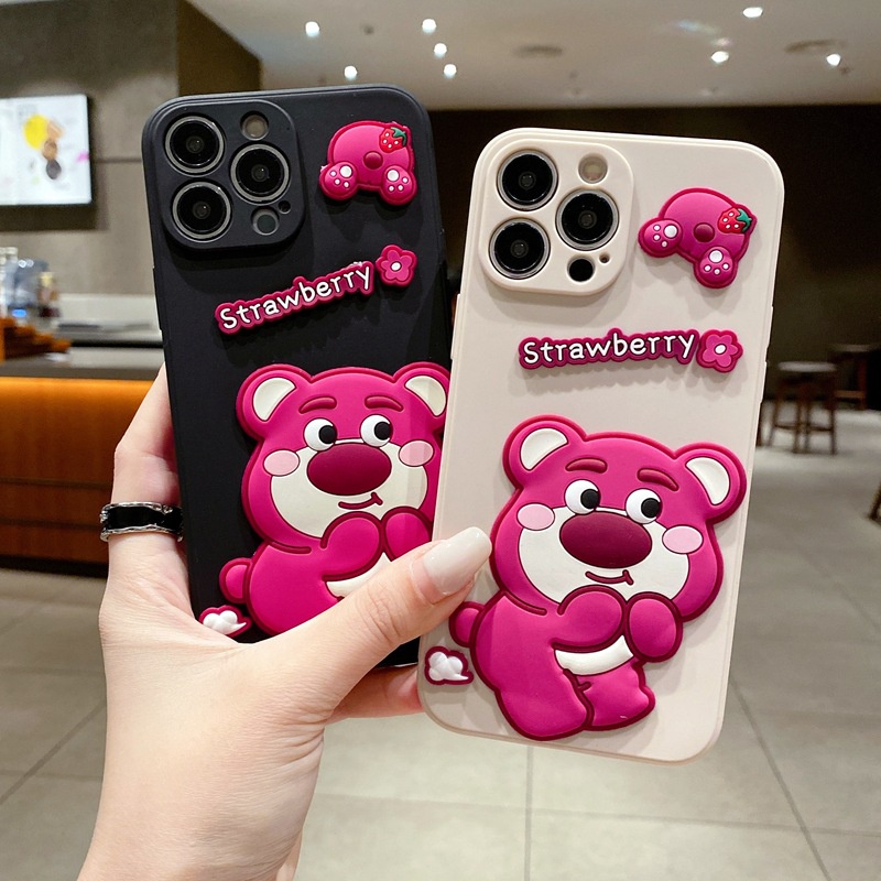 สําหรับ OPPO Reno 12 11F 8T 8Z 7Z 6Z 5 Realme Note 50 12X 11 10 Pro+ C63 C67 C65 C53 C55 C51 C61 C33 C21Y C25 C21 C11 C17 C15 C12 9i 7i เคสโทรศัพท์มือถือ ซิลิโคน ลายการ์ตูนน่ารัก 3D สําหรับ