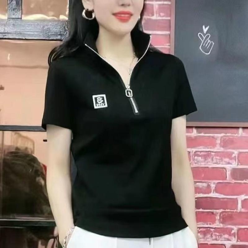 เสื้อยืดโปโล คอปก แขนสั้น ทรงหลวม เหมาะกับฤดูร้อน สําหรับผู้หญิง20231220