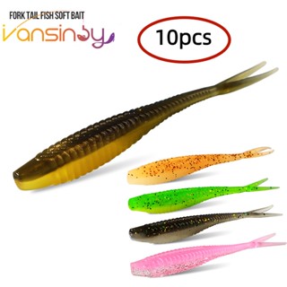 เหยื่อตกปลาซิลิโคน 6 ซม. 1.3 กรัม สําหรับตกปลาน้ําเค็ม 10 ชิ…