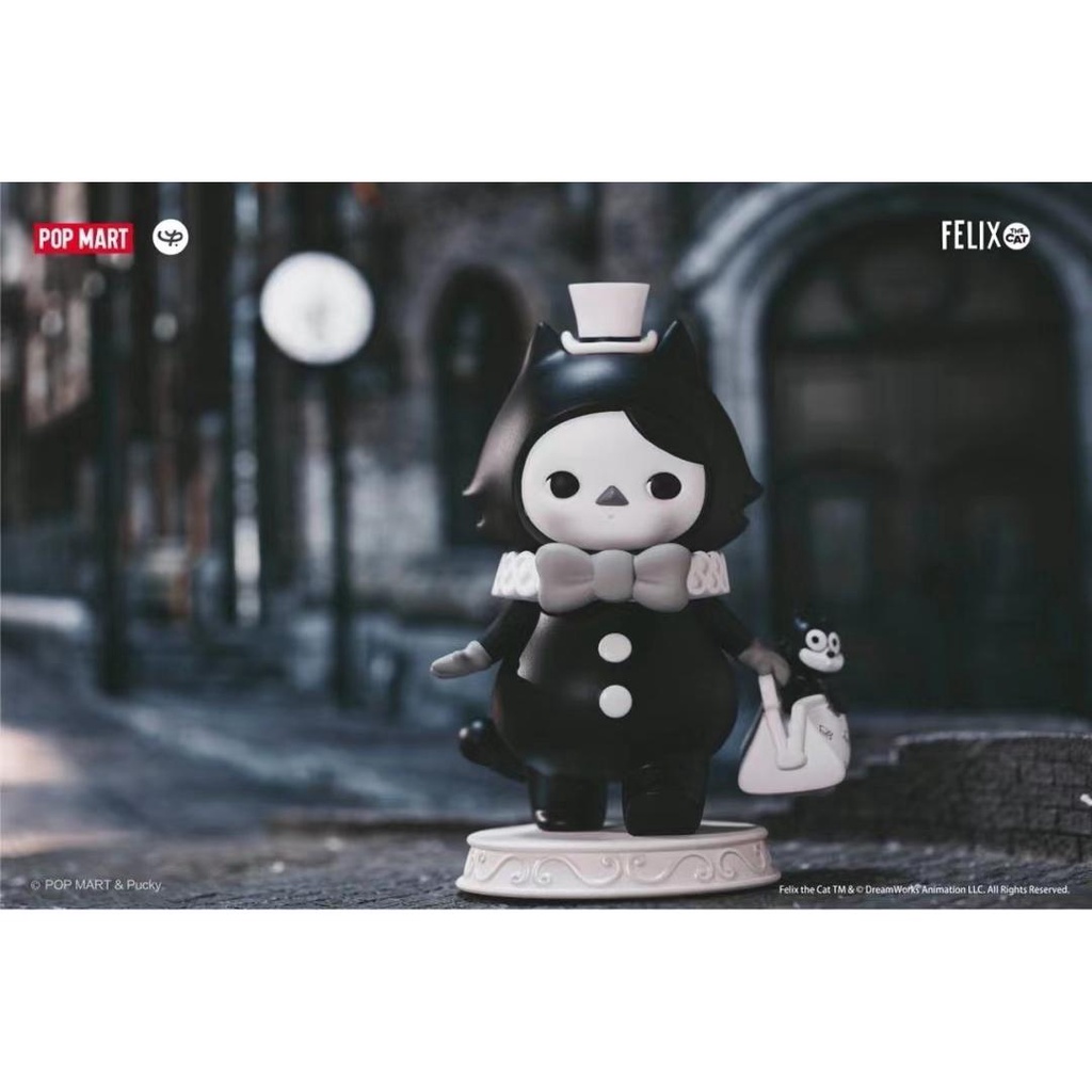 พร้อมส่ง Popmart Popmart Felix the Cat Pucky Pucky Pucky Cooperation Model Figure Big Baby