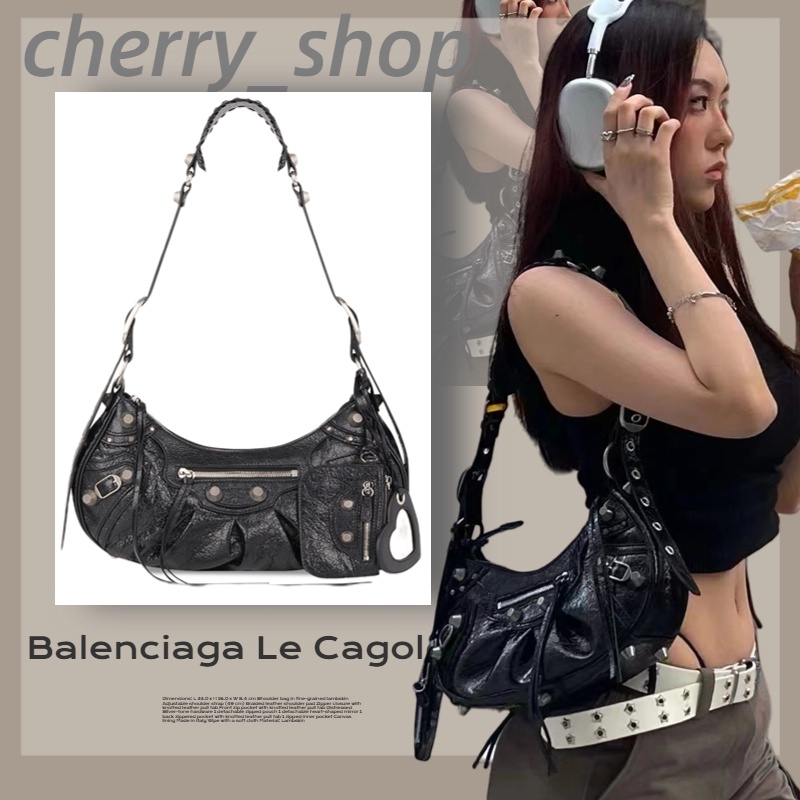 บาเลนเซียก้า 100% Balenciaga LE CAGOLE กระเป๋าสะพายสตรี/ แบรนด์ใหม่และเป็นของแท้