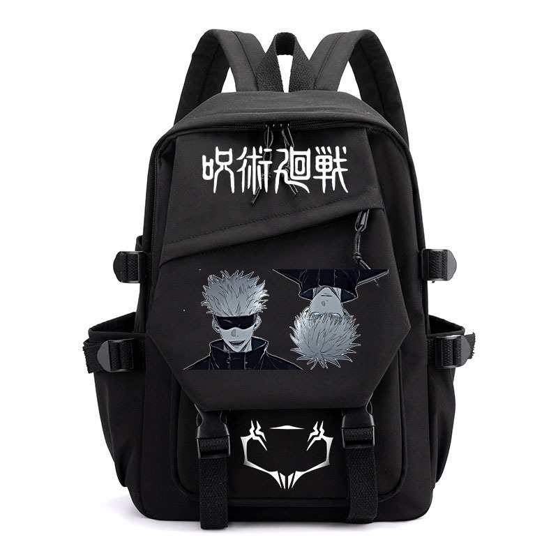 กระเป๋าเป้สะพายหลัง ลายการ์ตูนมหาเวทย์ผนึกมาร สําหรับเด็กนักเรียน Jujutsu Kaisen