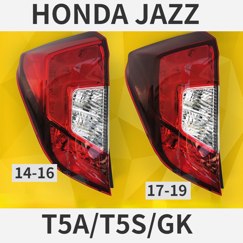 ไฟท้าย Honda Jazz GK Honda FIT RS T5A GK5 (2014-2021) ไฟท้าย​ พร้อมทับทิม ไฟท้ายกันชนหลังสําหรับ​ ทับทิมในฝาท้ายไฟท้าย ไฟเบรก ไฟสัญญาณเตือน เสื้อ​ไฟท้าย ไฟท้าย​แต่ง ไฟท้ายไฟเบรค​ ไฟเลี้ยว Taillamp Taillight