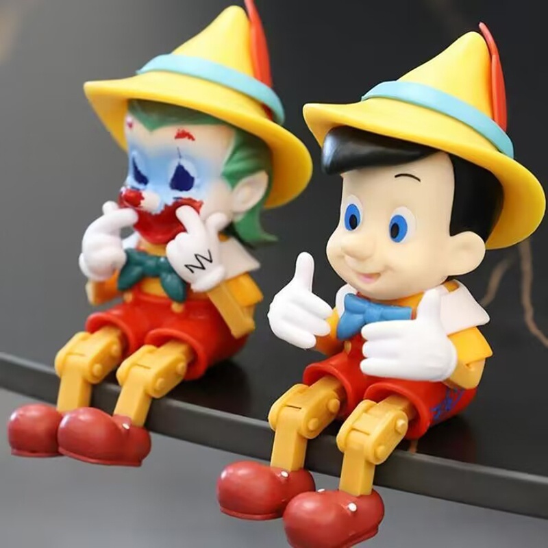 โมเดลฟิกเกอร์ รูปปั้นการ์ตูนอนิเมะ Shinnosuke Nohara Cos Series Pinocchio Clown Person ขนาด 16 ซม. เหมาะกับของขวัญวันเกิด ของเล่นสําหรับเด็ก