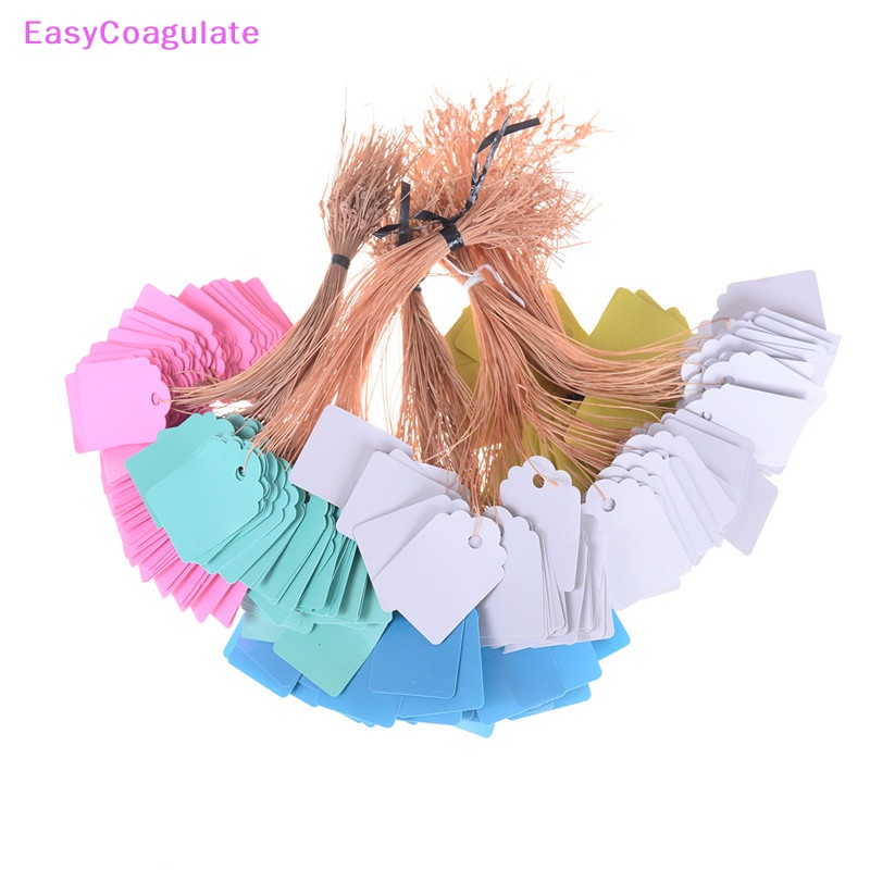 Eas 100 ชิ้นเครื่องประดับเสื้อผ้าสินค้าสวนป้ายราคาแท็ก 3.5*2.5 ซม.Ate